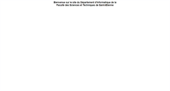 Desktop Screenshot of depinfo.univ-st-etienne.fr